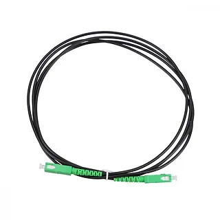 Extralink Patchcord SC/APC-SC/APC SM SIMPLEX 3.0mm 3m czarny