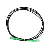 Extralink Patchcord SC/APC-SC/APC SM SIMPLEX 3.0mm 2m czarny