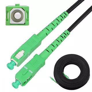 Extralink Patchcord SC/APC-SC/APC SM G.657A2 SIMPLEX 150m Flat Drop