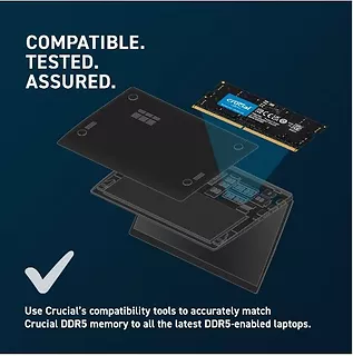 Crucial Pamięć do notebooka DDR5 SODIMM  32GB(2*16) /5200 CL42 (16Gbit)