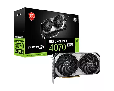 MSI Karta graficzna RTX 4070 SUPER 12G VENTUS 2X OC GDDRX6 192bit