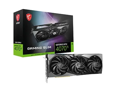 MSI Karta graficzna RTX 4070 Ti GAMING SLIM 12G GDDRX6 192bit 3DP