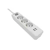 Philips Listwa zasilająca 3 gniazda + 2 porty USB 2m biała