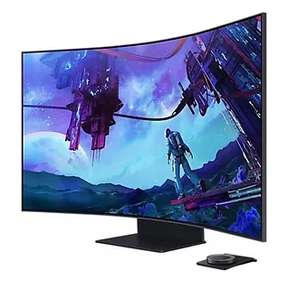 Samsung Monitor 55 cali LS55CG970NUXEN VA 3840x2160 UHD 16:9 4xHDMI/LAN(RJ45)/2xUSB2.0 1ms(GTG) WiFi/BT głośniki zakrzywiony HAS+PIV 165Hz SMART Gaming 2Yd2d