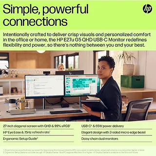 HP Inc. Monitor 27 cali E27u G5 QHD USB-C 6N4D3AA#ABB