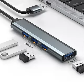 Qoltec HUB adapter USB 3.0 4w1 | 4x USB 3.0