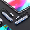 Qoltec HUB adapter USB-C 3.1 4w1 | USB 3.0 | 3x USB 2.0