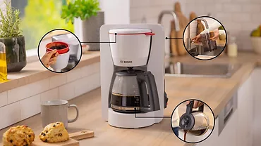 Bosch Ekspres przelewowy TKA2M111 biały