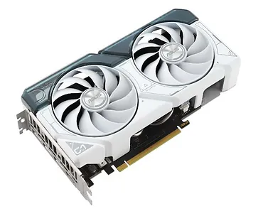 Asus Karta graficzna GeForce RTX 4060 DUAL OC 8GB WHITE GDDR6 128bit 3DP