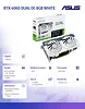 Asus Karta graficzna GeForce RTX 4060 DUAL OC 8GB WHITE GDDR6 128bit 3DP