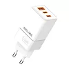 Beline Ładowarka siciowa 65W GaN 2xUSB-C+USB-A bez kabla Biała