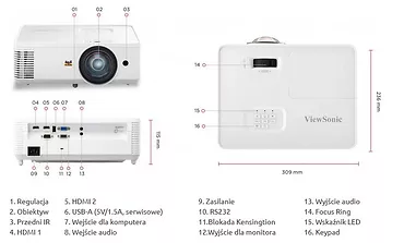 ViewSonic Projektor PS502X-EDU XGA/4000