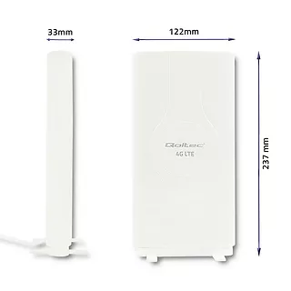 Qoltec Antena 4G LTE dookólna | 2xSMA | 30dBi | Wewnętrzna