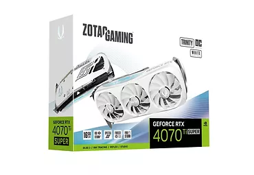 ZOTAC Karta graficzna GeForce RTX 4070 Ti SUPER TRINITY OC 16GB GDDR6X biała