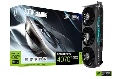 ZOTAC Karta graficzna GeForce RTX 4070 Ti SUPER TRINITY 16GB GDDR6X czarna