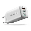 AXAGON ACU-DPQ65W Ładowarka sieciowa GaN 65W, 3x port (USB-A + dual USB-C) PD3.0/QC4+/PPS/Apple, biała