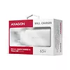 AXAGON ACU-DPQ65W Ładowarka sieciowa GaN 65W, 3x port (USB-A + dual USB-C) PD3.0/QC4+/PPS/Apple, biała