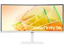 Samsung Monitor 34 cale LS34C650TAUXEN VA 3440x1440 UWQHD 21:9 1xHDMI 1xDP 2xTB 4.0(90W/15W) 3xUSB 3.0 LAN(RJ45) 5ms 100Hz HAS+PIV zakrzyw. gł. biały 3YOnS