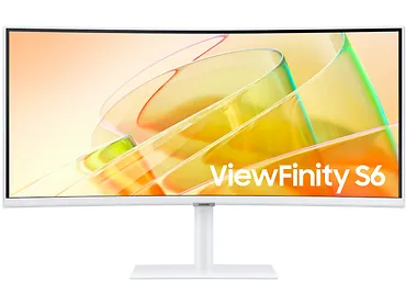 Samsung Monitor 34 cale LS34C650TAUXEN VA 3440x1440 UWQHD 21:9 1xHDMI 1xDP 2xTB 4.0(90W/15W) 3xUSB 3.0 LAN(RJ45) 5ms 100Hz HAS+PIV zakrzyw. gł. biały 3YOnS
