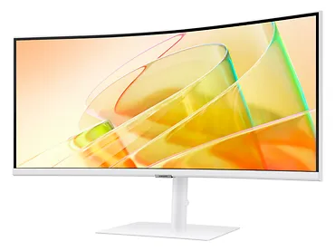 Samsung Monitor 34 cale LS34C650TAUXEN VA 3440x1440 UWQHD 21:9 1xHDMI 1xDP 2xTB 4.0(90W/15W) 3xUSB 3.0 LAN(RJ45) 5ms 100Hz HAS+PIV zakrzyw. gł. biały 3YOnS