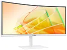 Samsung Monitor 34 cale LS34C650TAUXEN VA 3440x1440 UWQHD 21:9 1xHDMI 1xDP 2xTB 4.0(90W/15W) 3xUSB 3.0 LAN(RJ45) 5ms 100Hz HAS+PIV zakrzyw. gł. biały 3YOnS