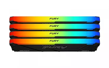 Kingston Pamięć DDR4 Fury Beast RGB 128GB(4*32GB)/3600 CL18