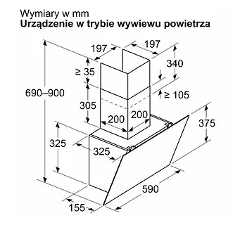 Bosch Okap DWK65DK20 biały