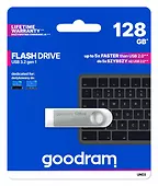 GOODRAM Pendrive UNO3 128GB USB 3.2 Gen1 srebrny