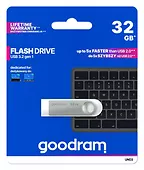 GOODRAM Pendrive UNO3 32GB USB 3.2 Gen1 srebrny