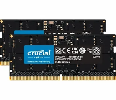 Crucial Pamięć do notebooka DDR5 SODIMM  64GB(2*32) /5600 CL46 (16Gbit)