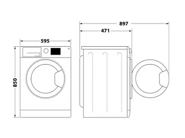 Hotpoint-Ariston Pralka AQS73D28SEU/BN