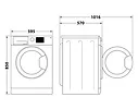 Whirlpool Pralko-suszarka FFWDB864349BVEE