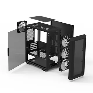 Zalman Obudowa M4 BLACK mATX Mini Tower 4 Fans ARGB