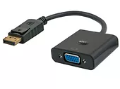 Adapter DisplayPort M - DSub (VGA) F, SAVIO CL-90  0,20m czarny