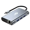 TB Adapter USB C 8w1 HDMIx2 USB VGA RJ45 PD