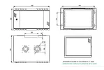 Extralink Szafa rack PREMIUM 6U 600x450 czarna