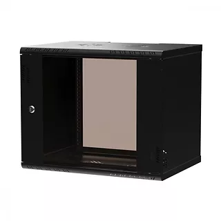 Extralink Szafa rack PREMIUM 9U 600x450 czarna beznarzędziowy montaż, montowana na ścianie