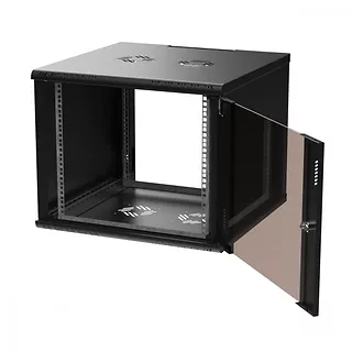 Extralink Szafa rack PREMIUM 9U 600x600 czarna beznarzędziowy montaż, montowana na ścianie