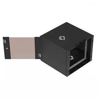 Extralink Szafa rack PREMIUM 9U 600x600 czarna beznarzędziowy montaż, montowana na ścianie