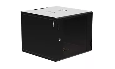 Extralink Szafa rack PREMIUM 9U 600x600 czarna beznarzędziowy montaż, montowana na ścianie