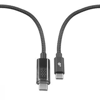 TB Kabel USB C - USB C 1m ze wskaźnikiem mocy ładowania (100 W)