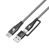 TB Kabel 2w1: USB C - USB C z nakładką USB A, 1.2 m