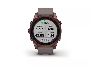 Smartwatch Garmin Fenix 7S Solar Edition Ciemnobrązowy Tytan