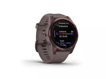 Smartwatch Garmin Fenix 7S Solar Edition Ciemnobrązowy Tytan