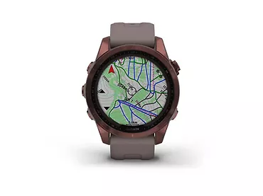 Smartwatch Garmin Fenix 7S Solar Edition Ciemnobrązowy Tytan