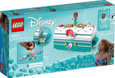 LEGO Klocki Disney Princess 43229 Skrzynia ze skarbami Arielki