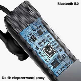 USAMS Słuchawka Bluetooth 5.0 BT2 mono Czarna