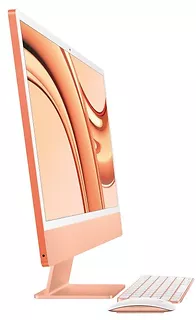 Apple iMac 24 cale: M3 8/10, 8GB, 256GB - Pomarańczowy
