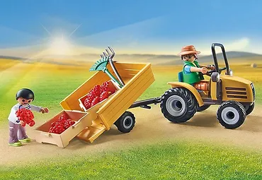 Playmobil Zestaw z figurkami Country 71442 Traktor z przyczepa i zbiornikiem na wodę