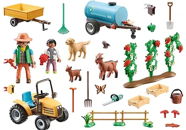 Playmobil Zestaw z figurkami Country 71442 Traktor z przyczepa i zbiornikiem na wodę